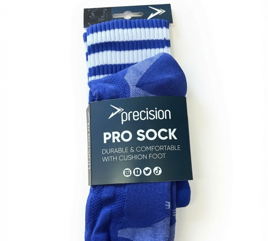 Precision 3 Stripe PE Socks - Royal/White